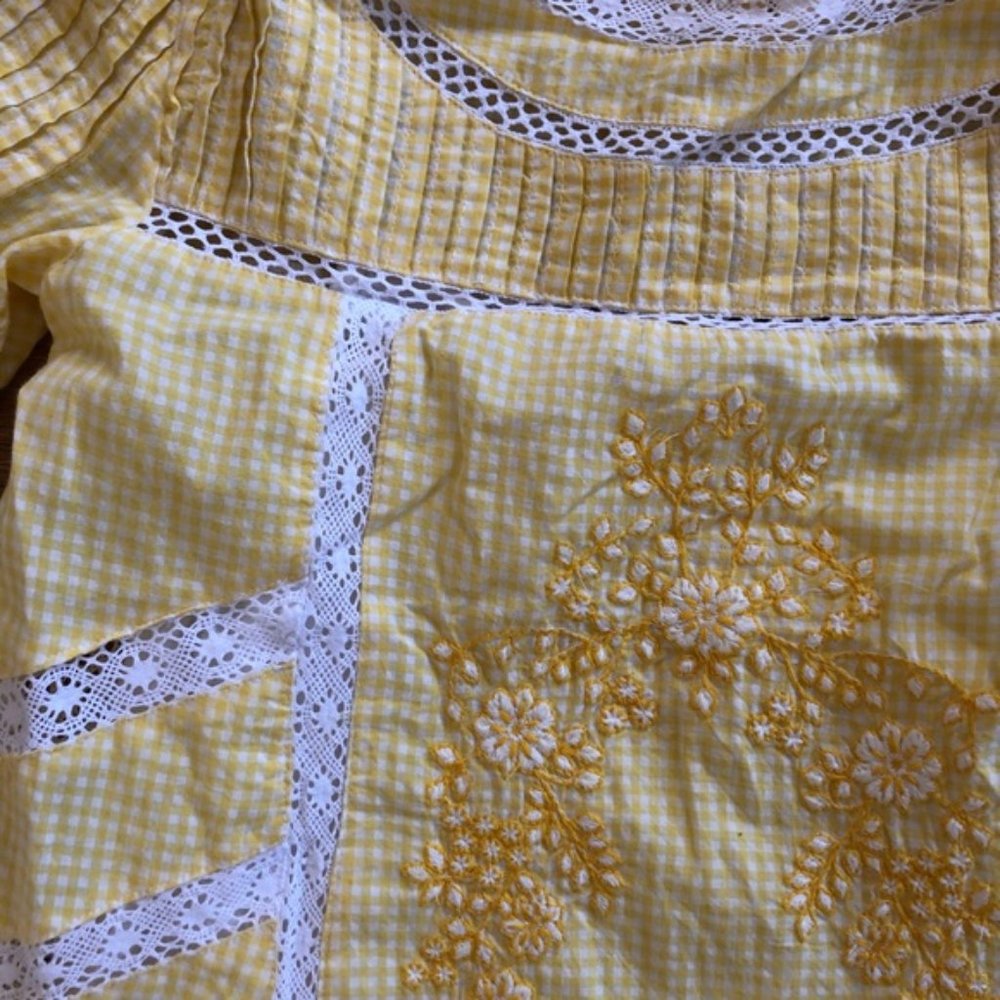 Free People Sunny Day Gingham Dress Size XS - Picture 4 of 6